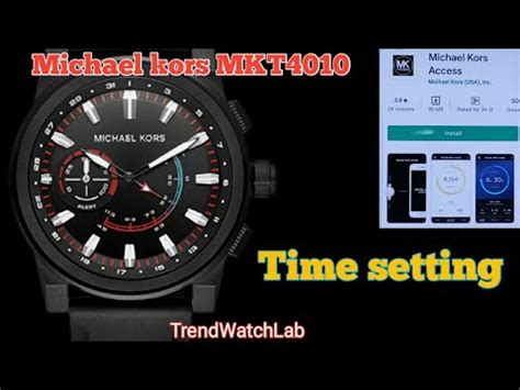 can you set up seconds on the michael kors smartwatch|Michael Kors SmartWatch MKT4010 full time settings .